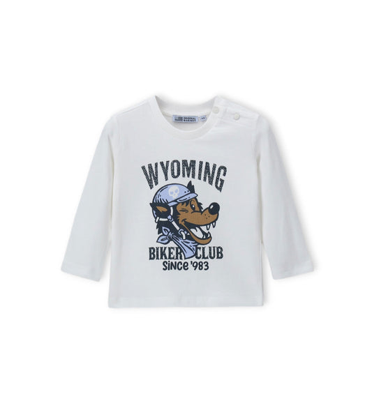 Boy - Long-sleeved T-shirt White 9 - 12 M