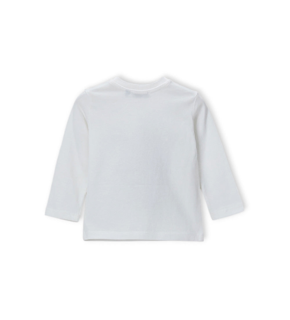 Boy - Long-sleeved T-shirt White 9 - 12 M