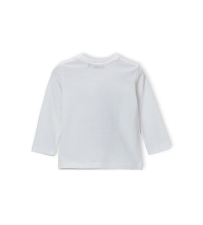 Boy - Long-sleeved T-shirt White 9 - 12 M