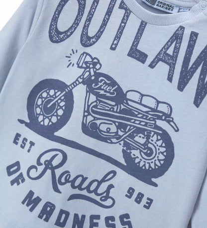 Boy - Long-sleeved T-shirt Sky Blue 9 - 12 M