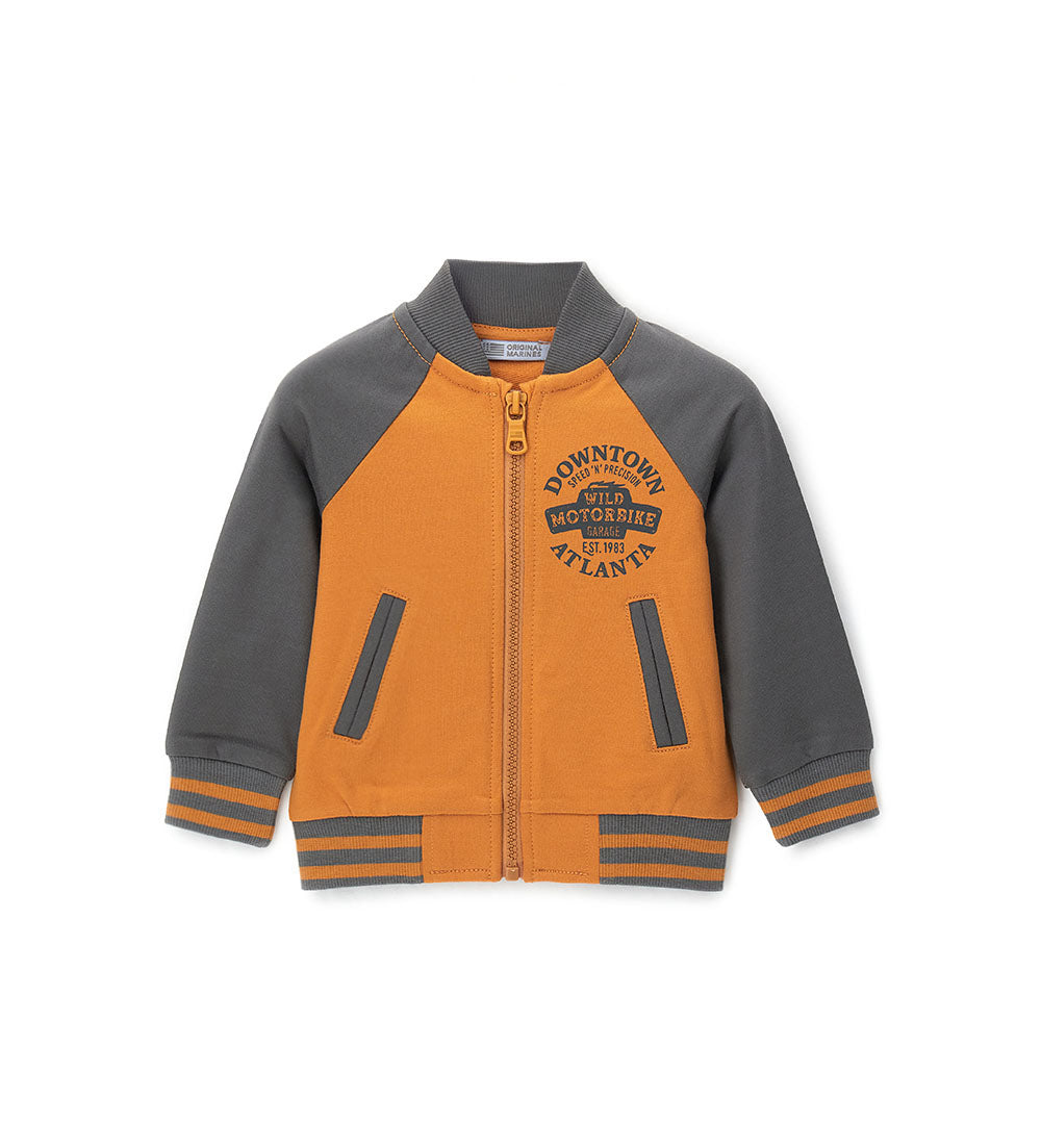 Boy - Bomber jacket with pockets Orange 9 - 12 M