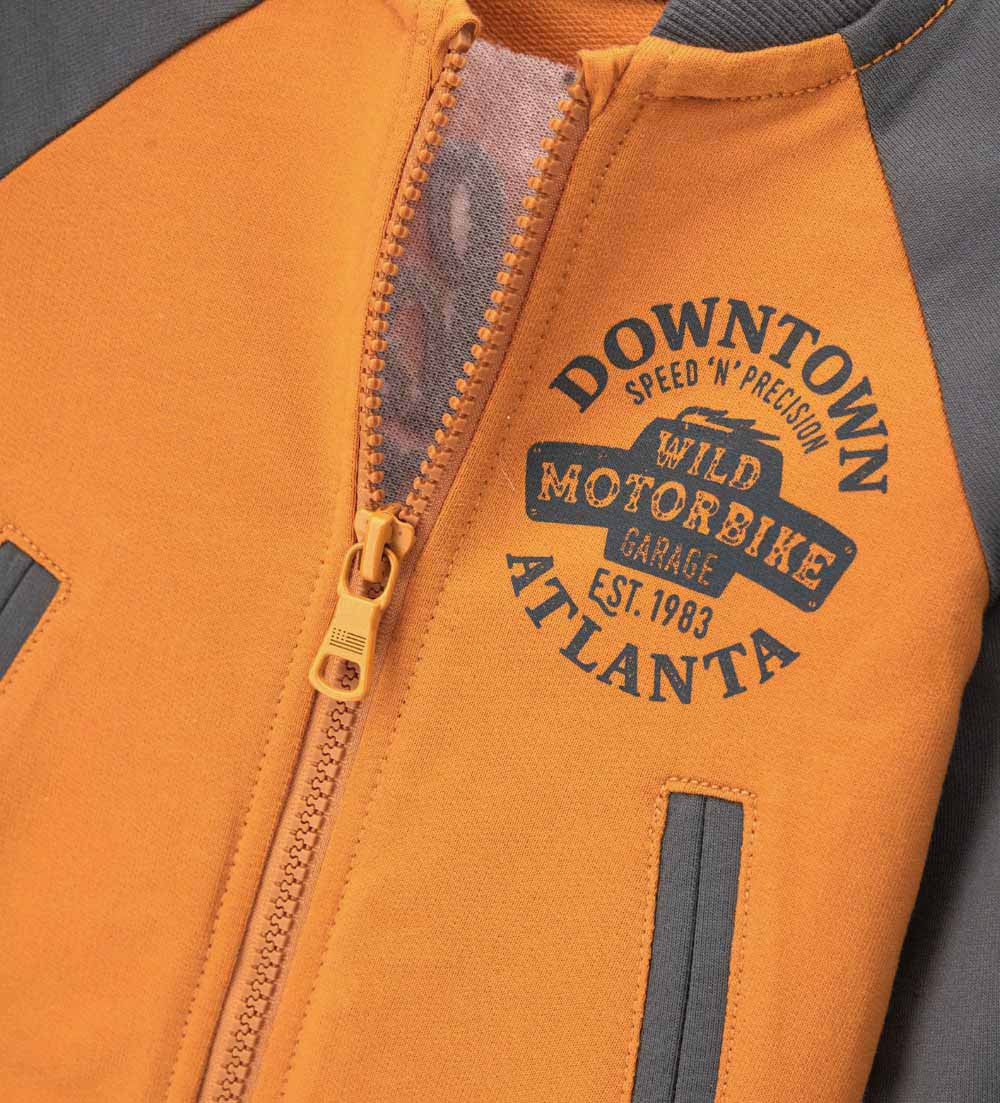 Boy - Bomber jacket with pockets Orange 9 - 12 M