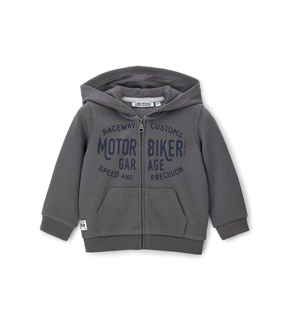 Boy - Zip-up jacket Grey 9 - 12 M