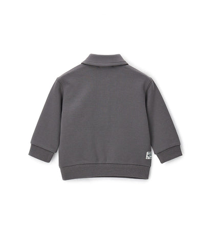 Boy - Jersey Polo Shirt Grey 9 - 12 M