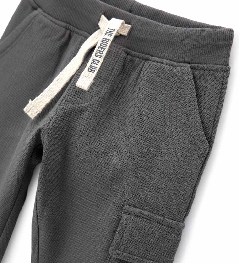 Boy - Elasticated trousers Grey 9 - 12 M