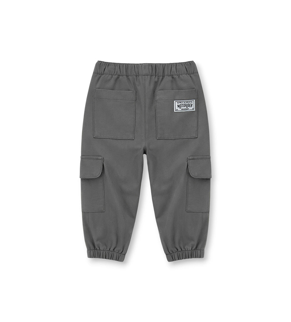 Boy - Technical fabric trousers Grey 9 - 12 M