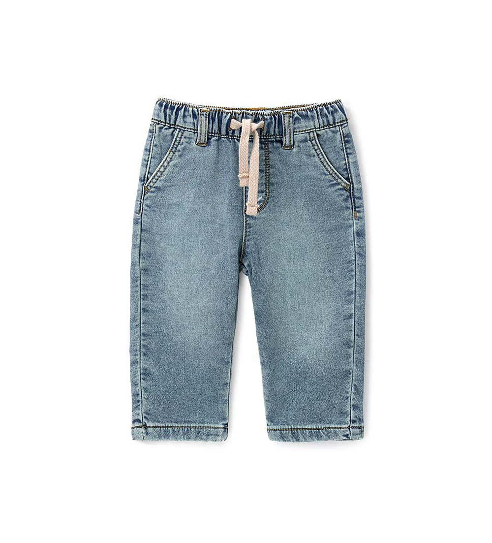 Boy - Denim sweatpants Denim 9 - 12 M