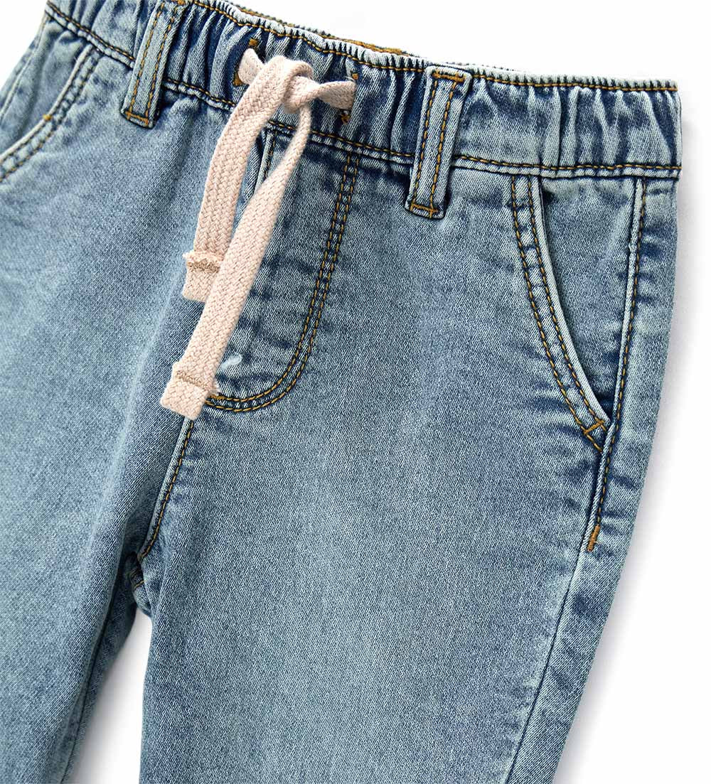 Boy - Denim sweatpants Denim 9 - 12 M