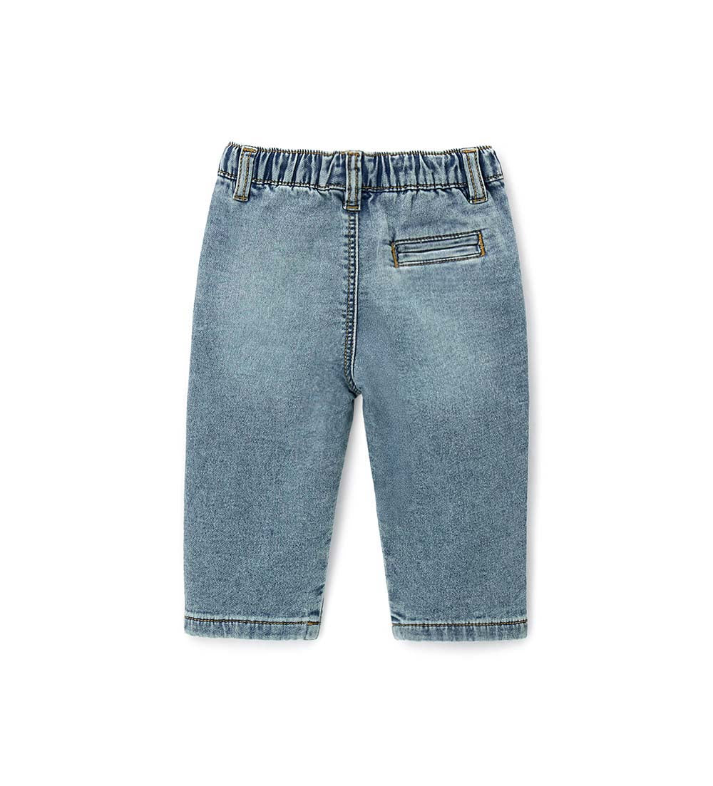 Boy - Denim sweatpants Denim 9 - 12 M