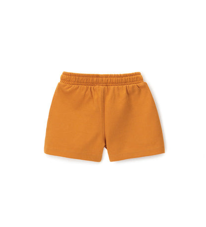 Boy - Fleece Bermuda Shorts Orange 9 - 12 M