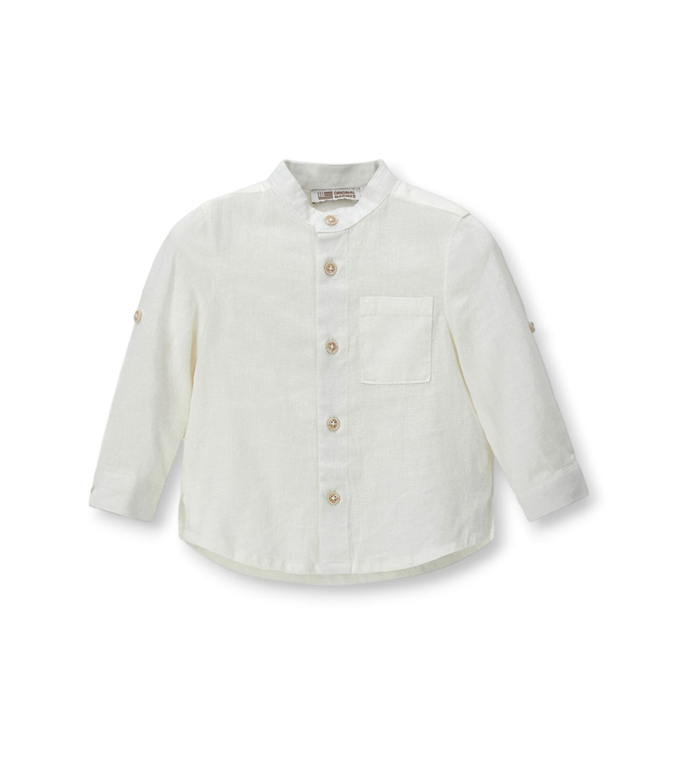 Boy - Linen shirt 9 - 12 M Grey