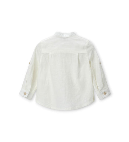 Boy - Linen shirt 9 - 12 M Grey