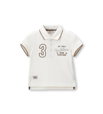 Boy - Short-Sleeved polo shirt 9 - 12 M Off White