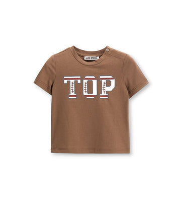 Boy - Printed T-shirt 9 - 12 M Brown