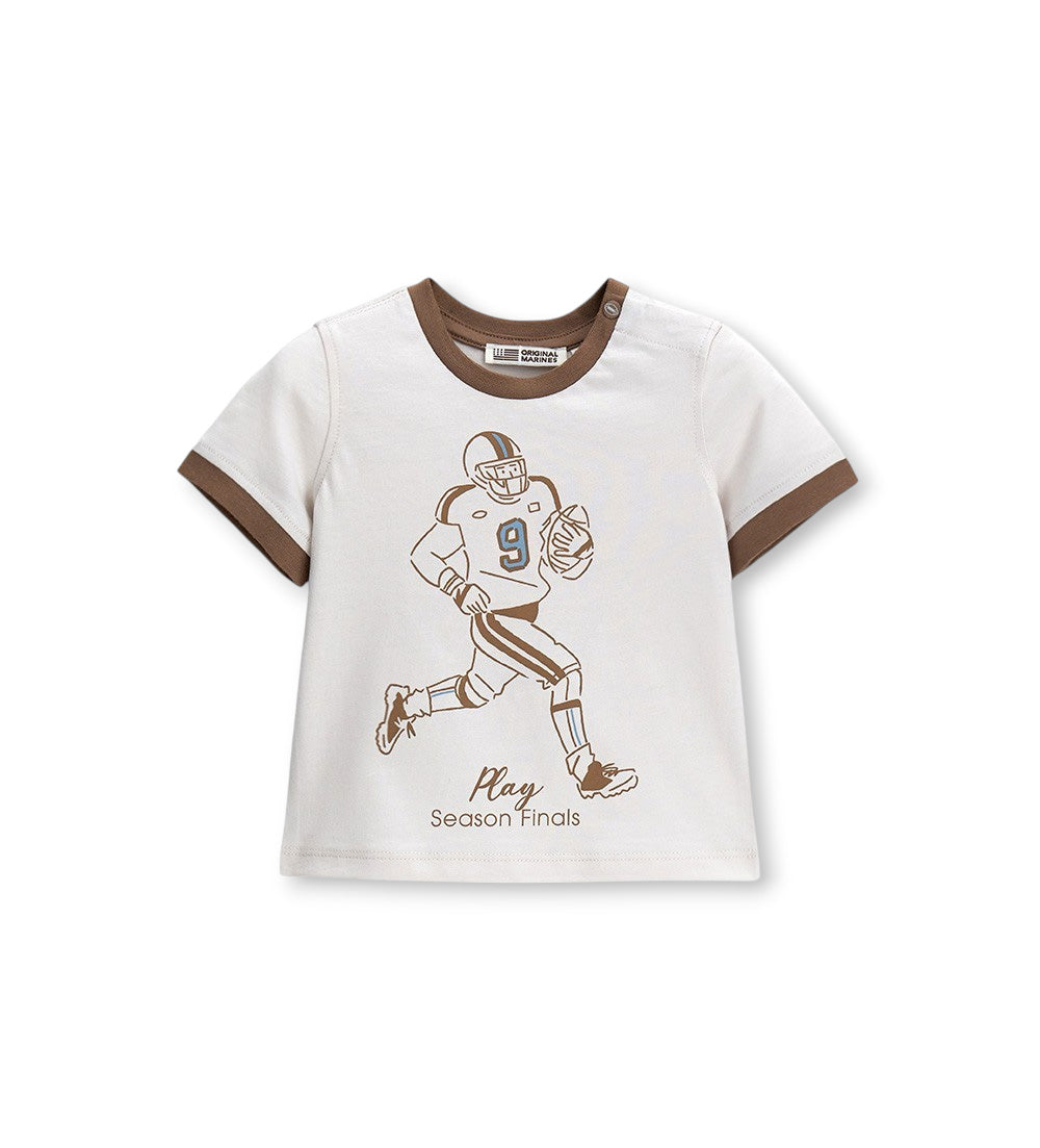 Boy - Jersey T-shirt 9 - 12 M Off White