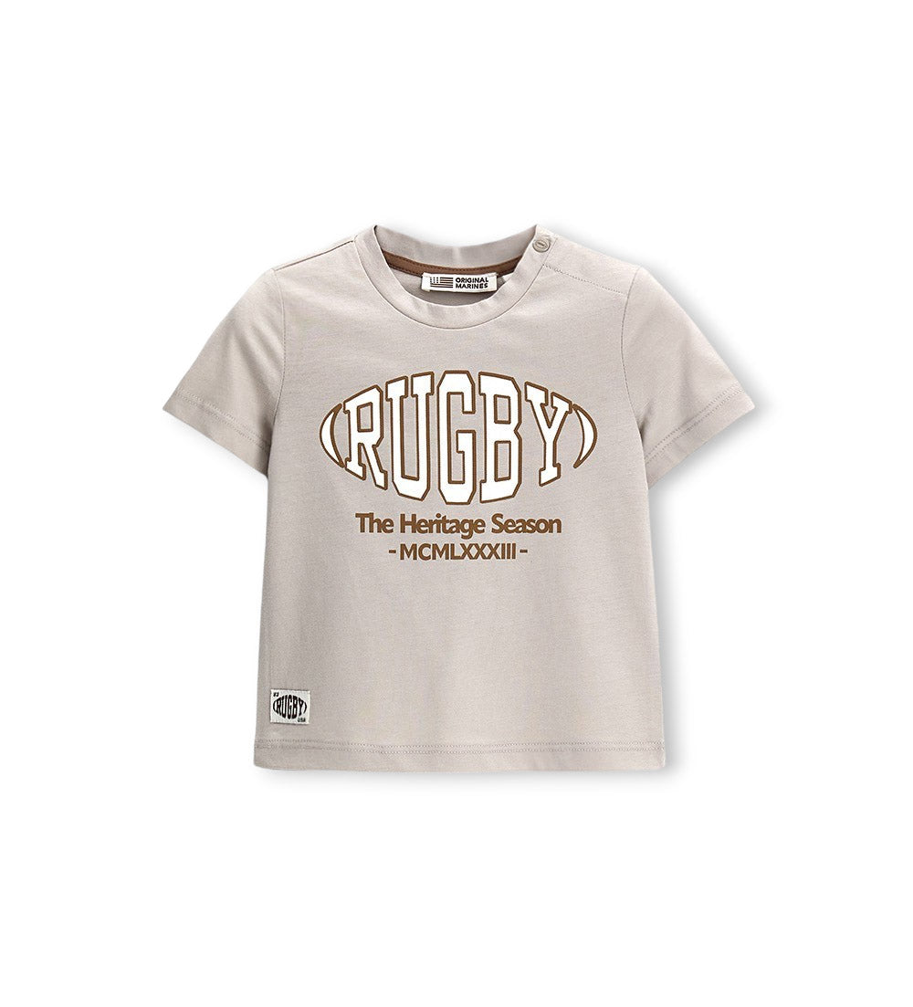 Boy - Jersey T-shirt 9 - 12 M Grey