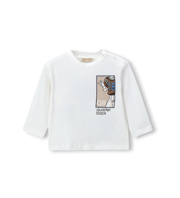 Boy - Long-sleeved T-shirt  9 - 12 M White