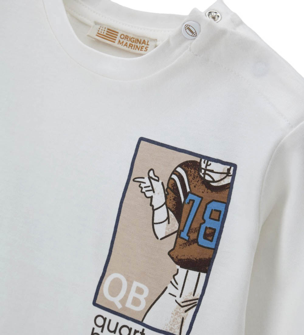 Boy - Long-sleeved T-shirt  9 - 12 M White