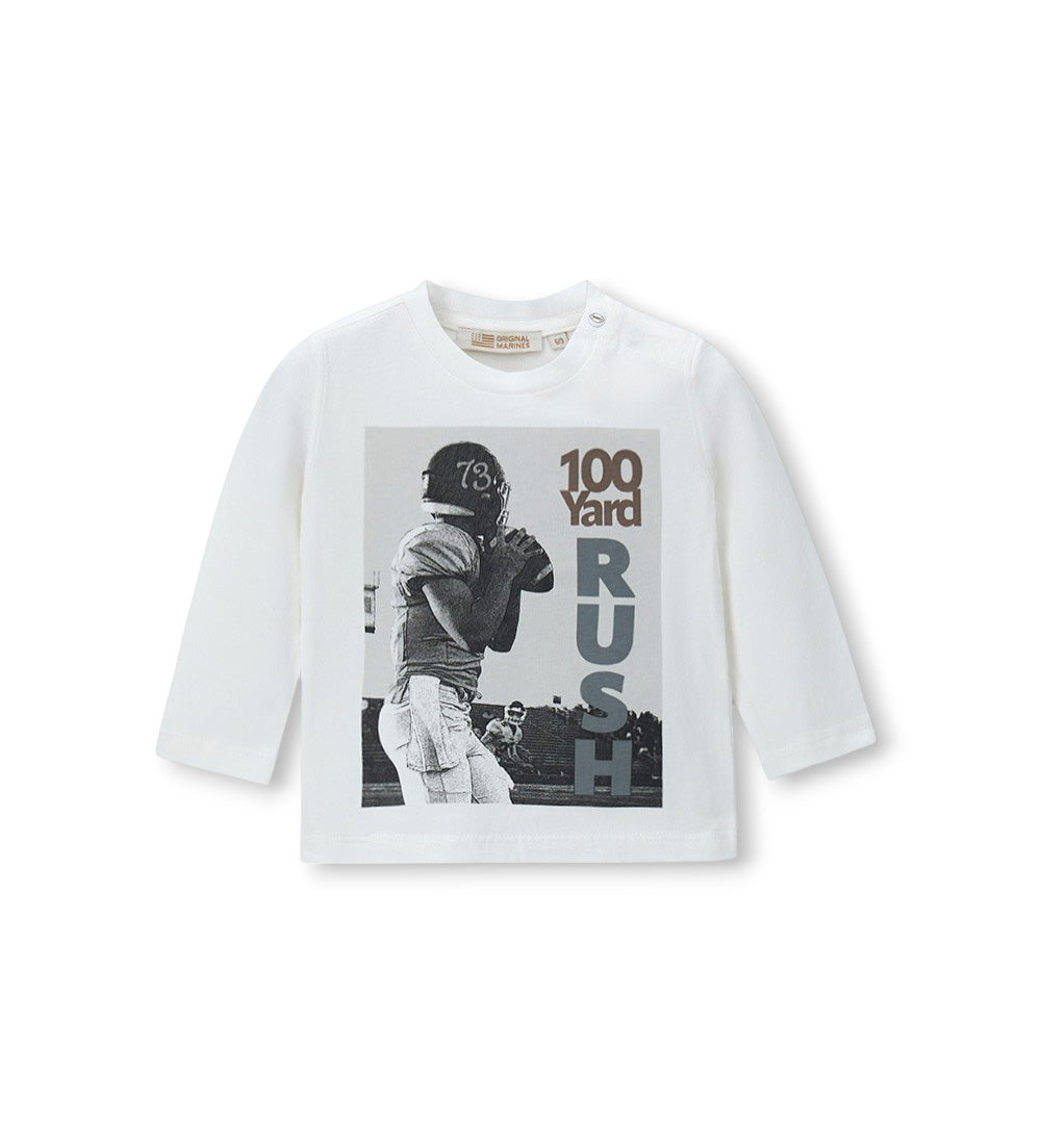 Boy - Printed T-shirt 9 - 12 M Off White