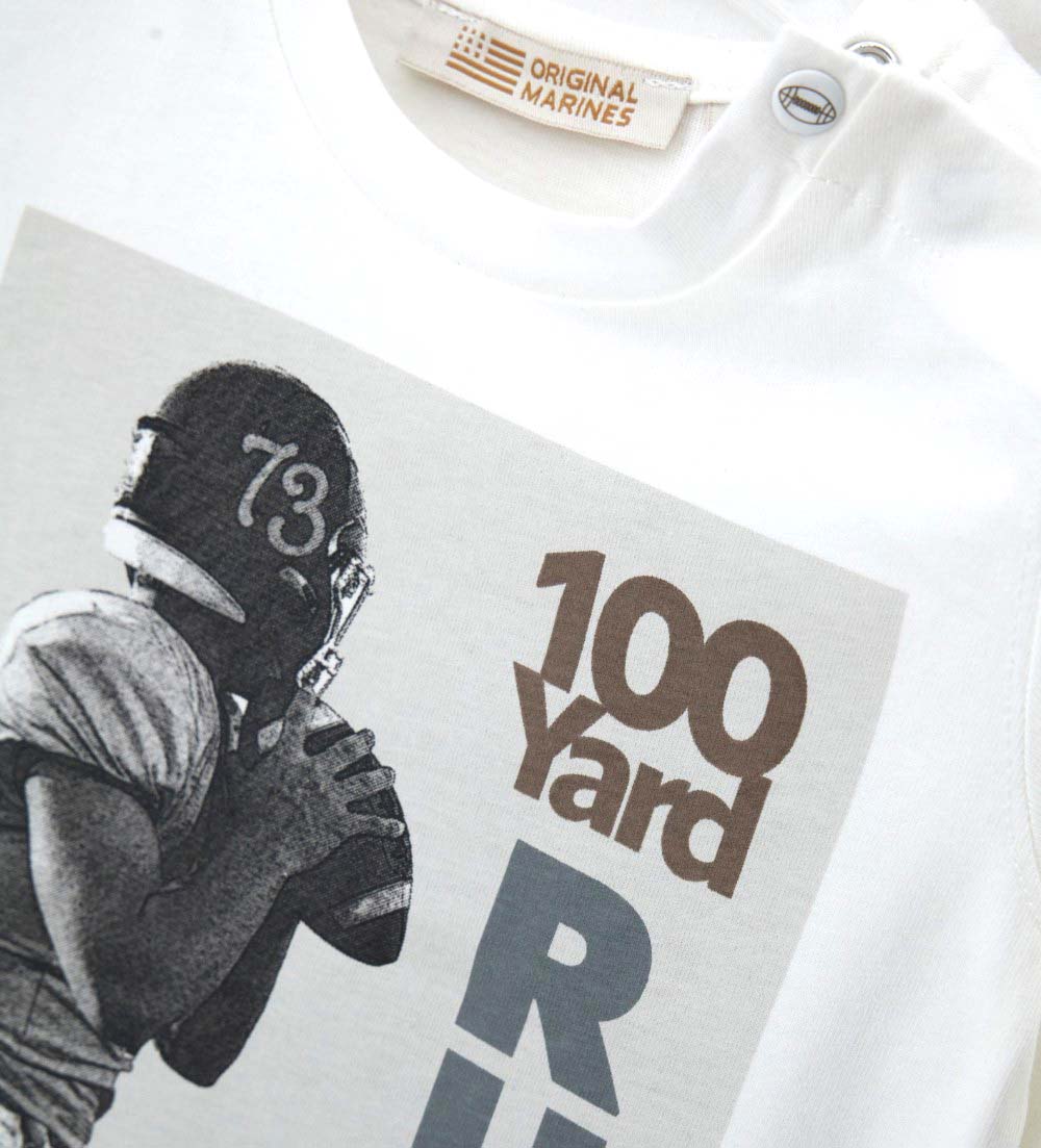 Boy - Printed T-shirt 9 - 12 M Off White