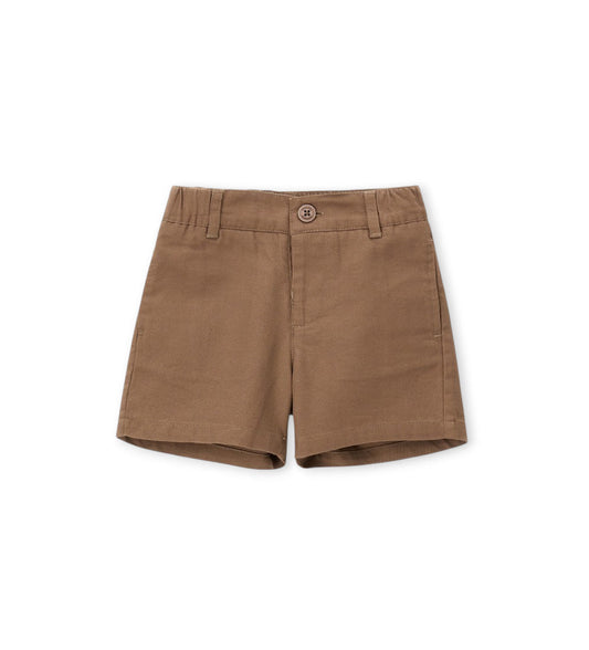 Boy - Bermuda shorts in shuttle 9 - 12 M Brown