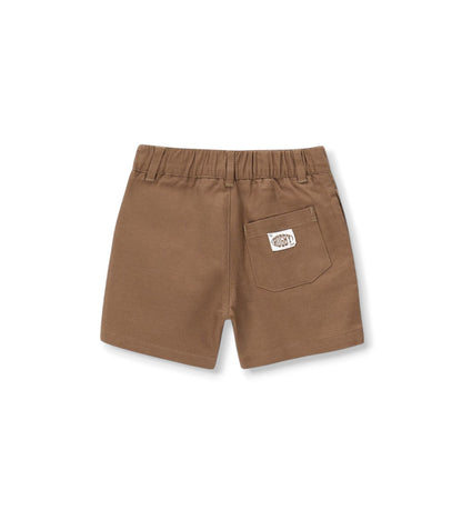 Boy - Bermuda shorts in shuttle 9 - 12 M Brown