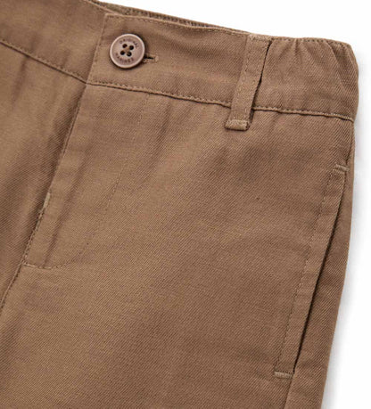 Boy - Bermuda shorts in shuttle 9 - 12 M Brown