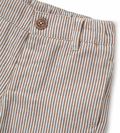 Boy - Bermuda shorts in shuttle 9 - 12 M Brown