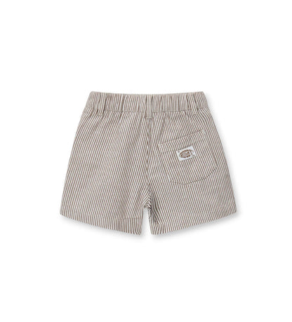 Boy - Bermuda shorts in shuttle 9 - 12 M Brown