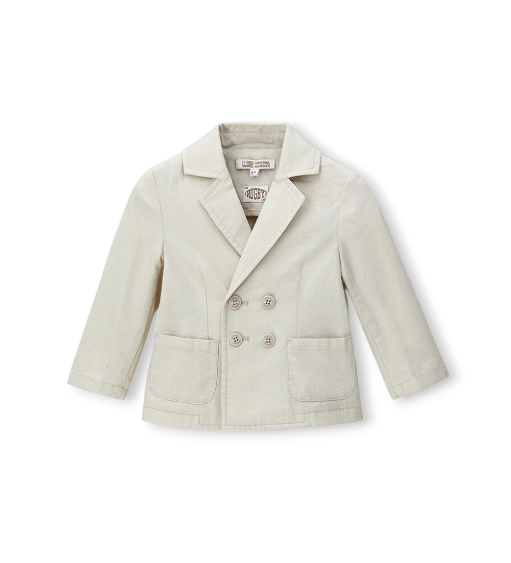 Boy - Solid color jacket 9 - 12 M Off White
