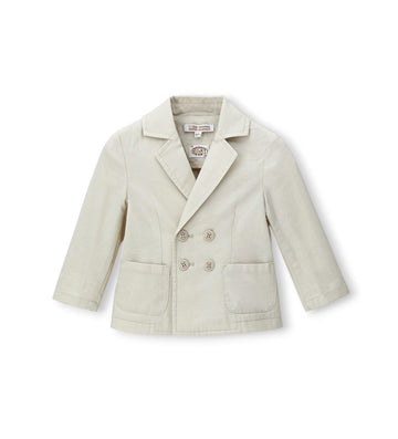 Boy - Solid color jacket 9 - 12 M Off White