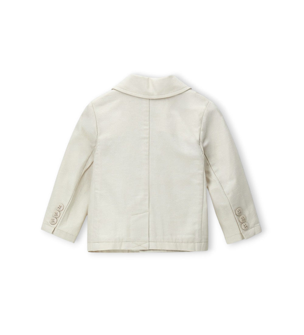 Boy - Solid color jacket 9 - 12 M Off White