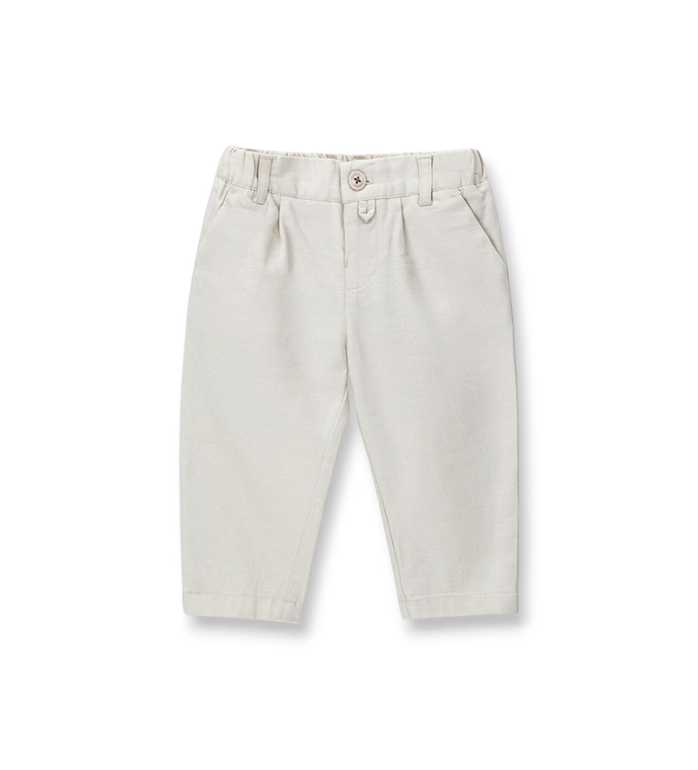 Boy - Linen trousers 9 - 12 M Beige