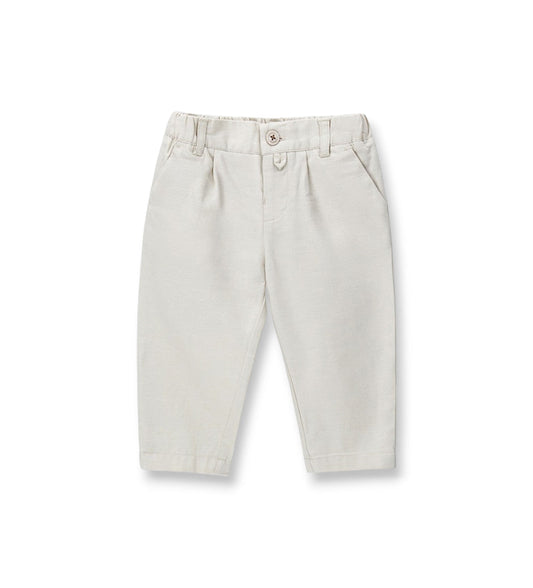 Boy - Linen trousers 9 - 12 M Beige