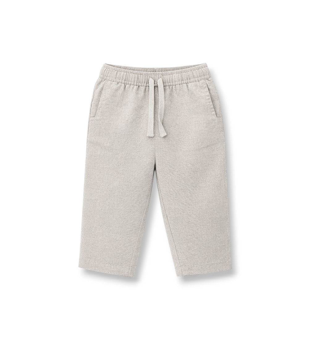 Boy - Linen blend trousers 9 - 12 M Grey