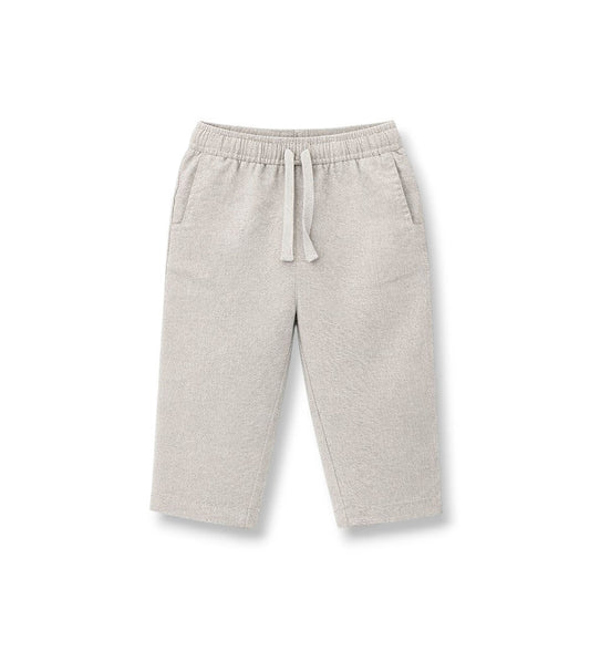 Boy - Linen blend trousers 9 - 12 M Grey