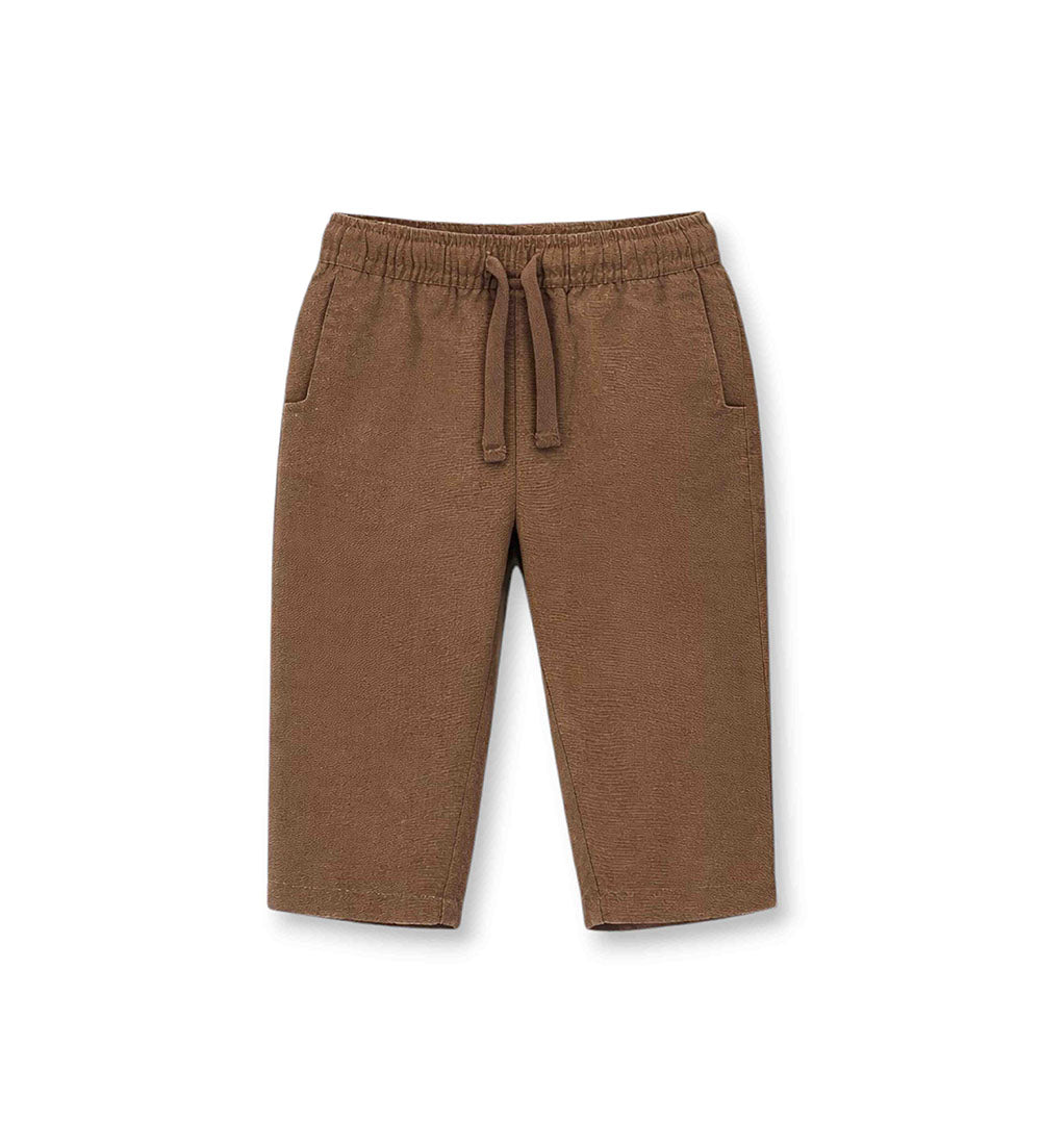 Boy - Linen blend trousers 9 - 12 M Grey