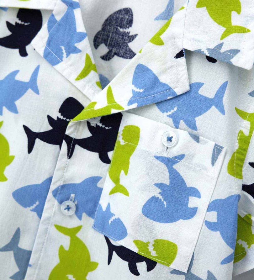 Boy - Poplin shirt 9 - 12 M White