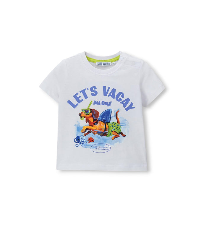 Boy - Jersey T-shirt 9 - 12 M White