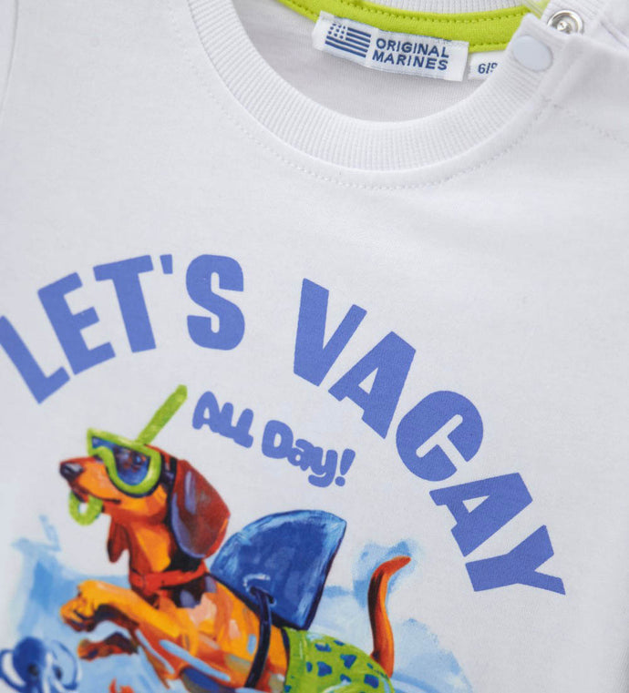 Boy - Jersey T-shirt 9 - 12 M White