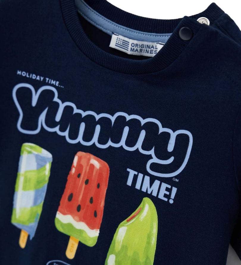 Boy - Jersey T-shirt 9 - 12 M Blue