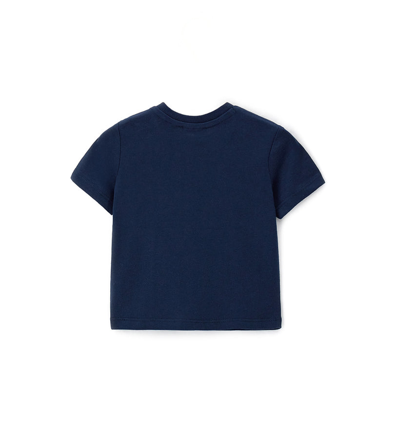 Boy - Jersey T-shirt 9 - 12 M Blue