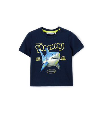 Boy - Jersey T-shirt 9 - 12 M Blue