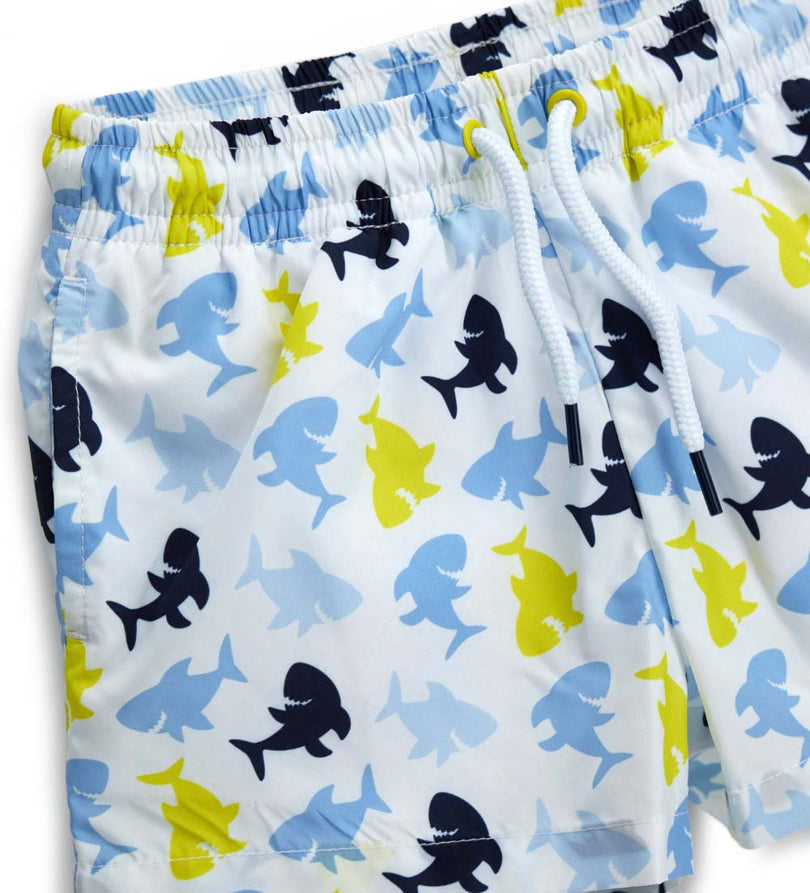 Boy - Swimsuit shorts 9 - 12 M White