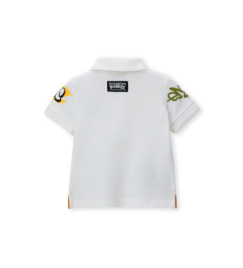 Boy - Short-Sleeved polo shirt 9 - 12 M Grey