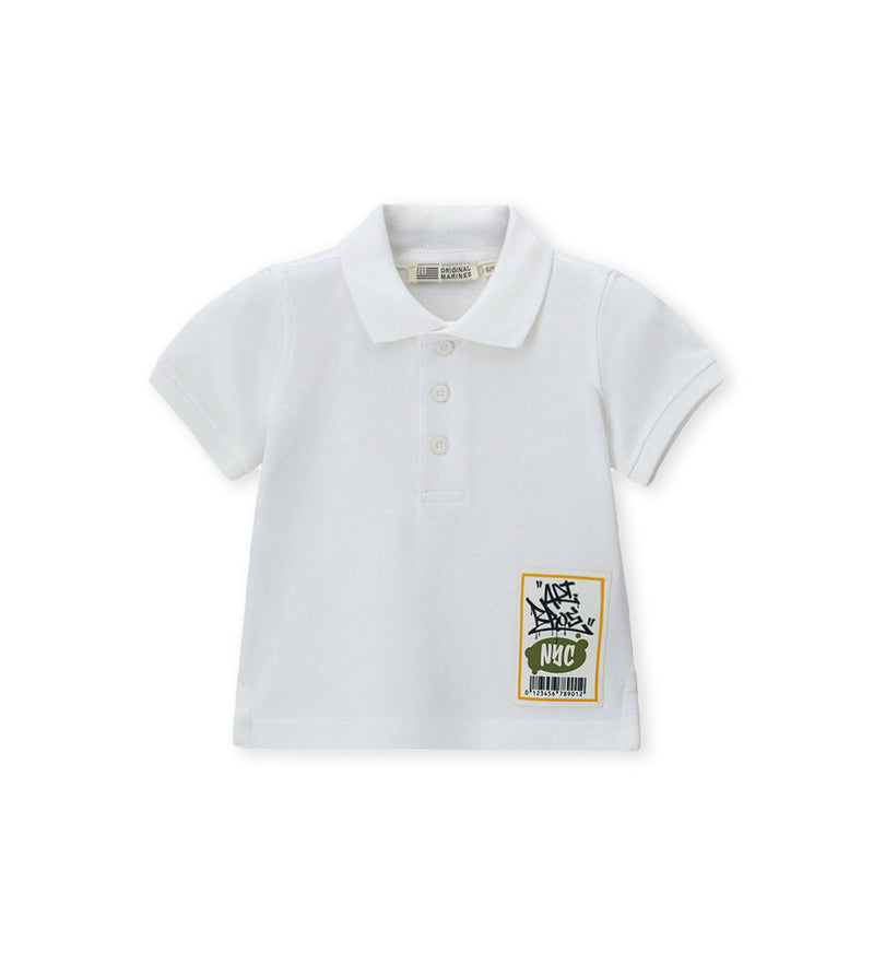 Boy - Pique polo shirt 9 - 12 M Yellow