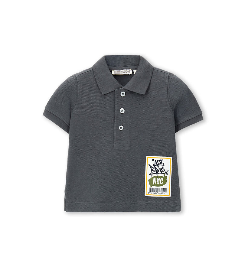 Boy - Pique polo shirt 9 - 12 M Yellow