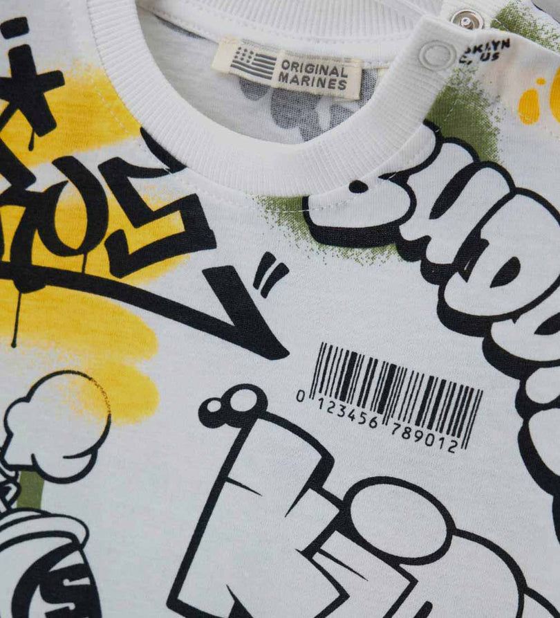 Boy - Jersey T-shirt 9 - 12 M White
