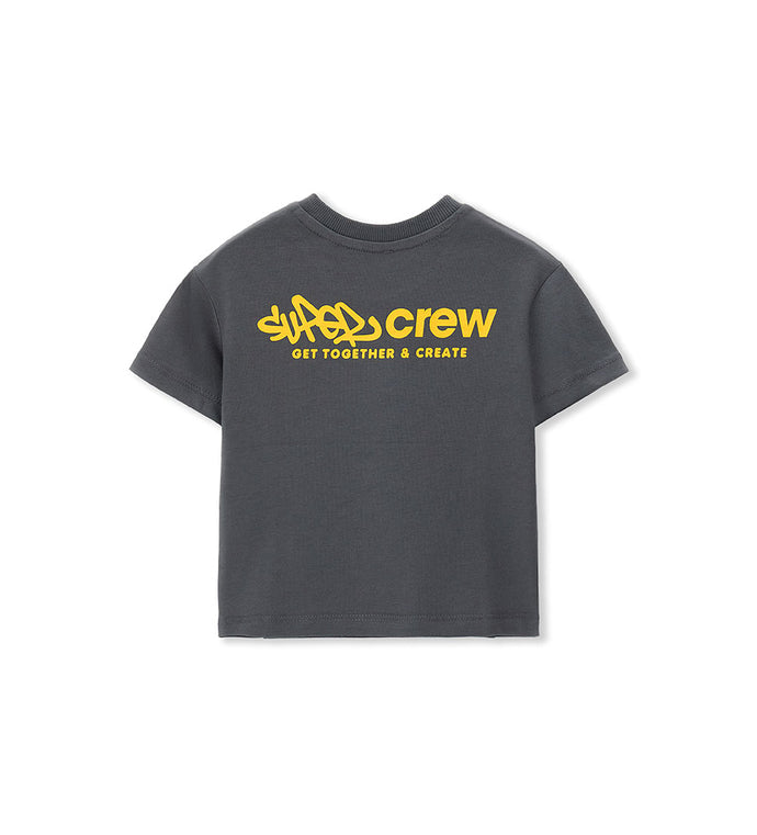 Boy - Jersey T-shirt 9 - 12 M Grey