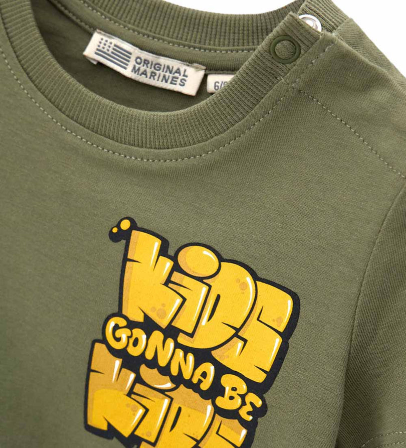 Boy - Jersey T-shirt 9 - 12 M Green